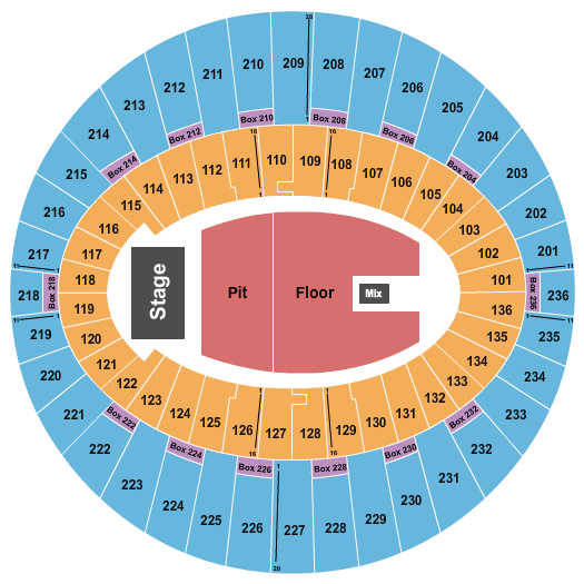 The Kia Forum RÜFÜS DU SOL Seating Chart